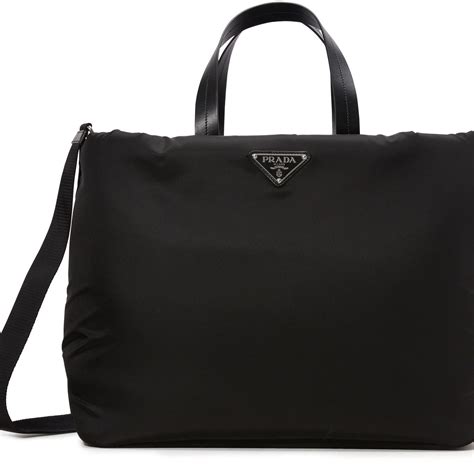 Tessuto bag Prada Black in Synthetic 